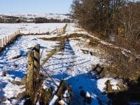 River breach at Bampton affecting local footpath